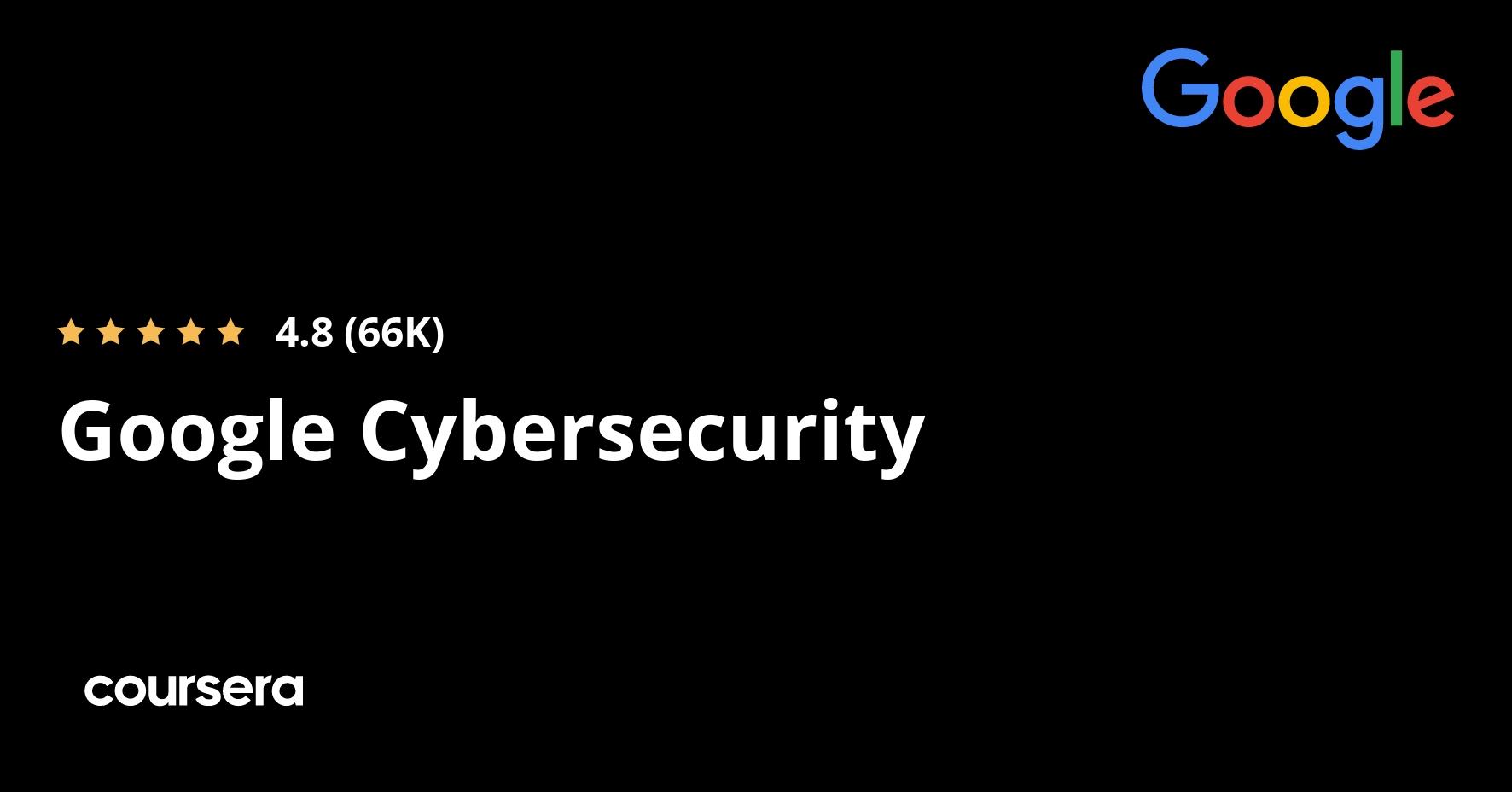 Google Cybersecurity Professional Certificate — Coursera course thumbnail