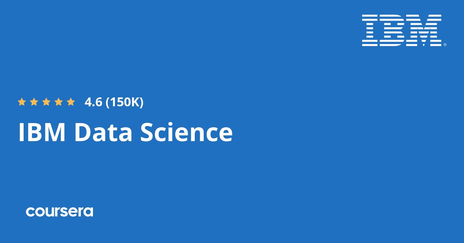 IBM Data Science Professional Certificate — Coursera course thumbnail