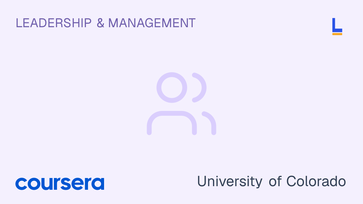Agile Leadership: Introduction to Change — Coursera online course thumbnail