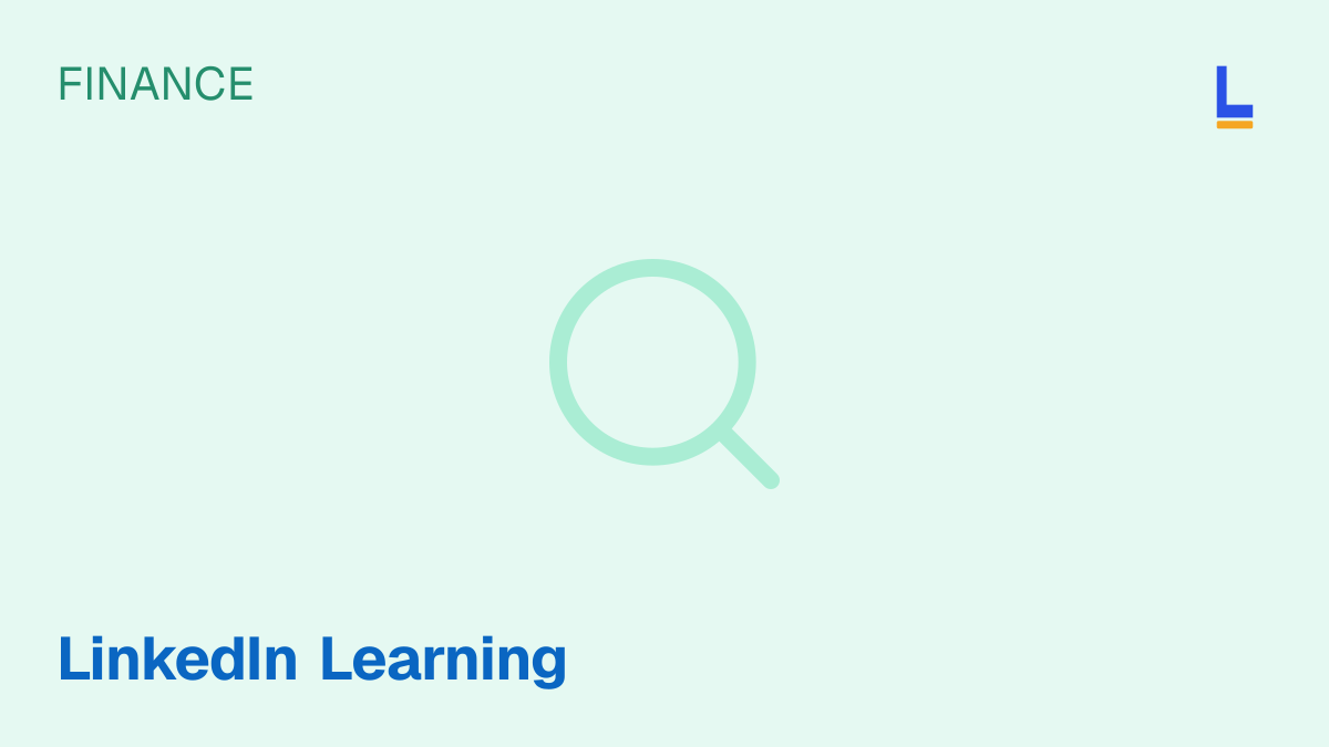 Become a Financial Analyst — LinkedIn Learning online course thumbnail