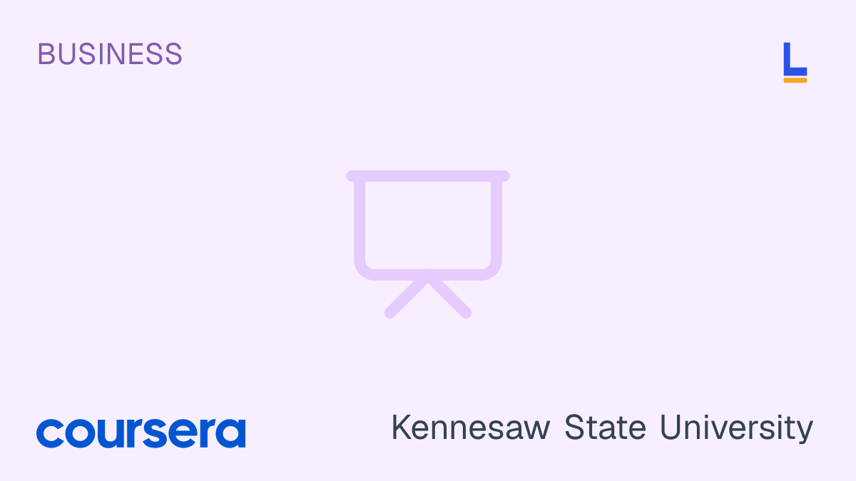Business Model Canvas: A Tool for Entrepreneurs and Innovators — Coursera online course thumbnail