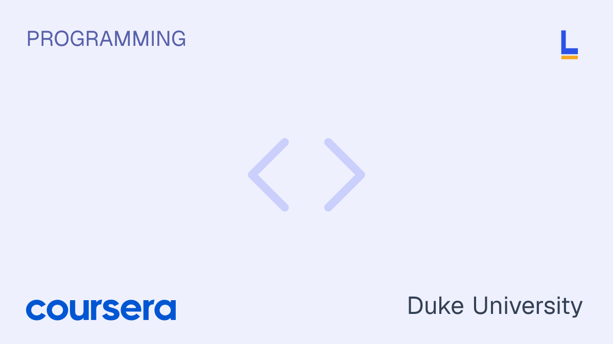 Java Programming: Solving Problems with Software — Coursera online course thumbnail
