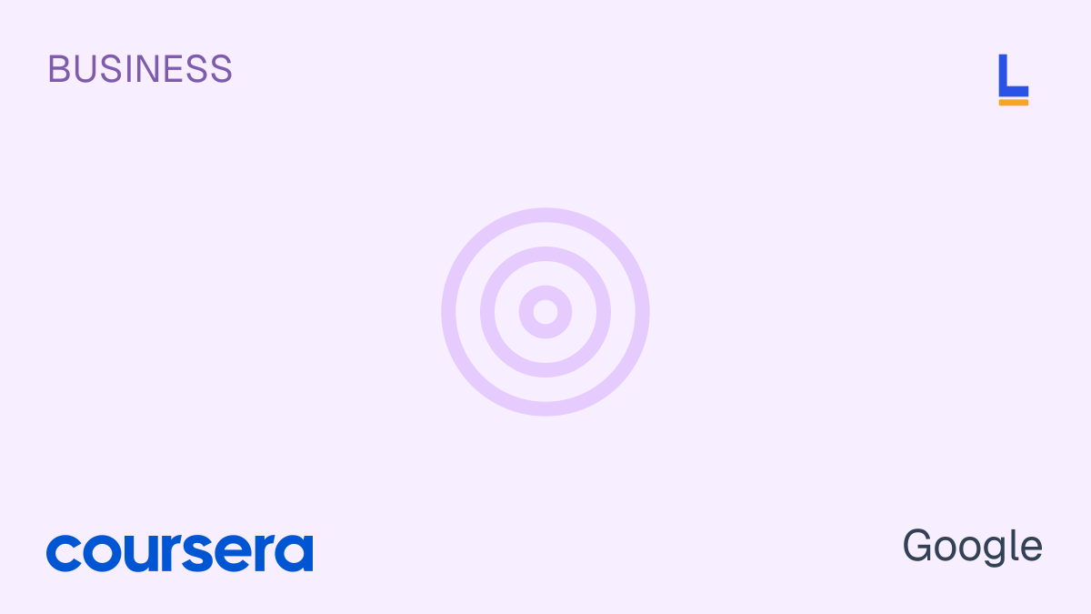 Google Project Management Certificate — Coursera online course by Google thumbnail