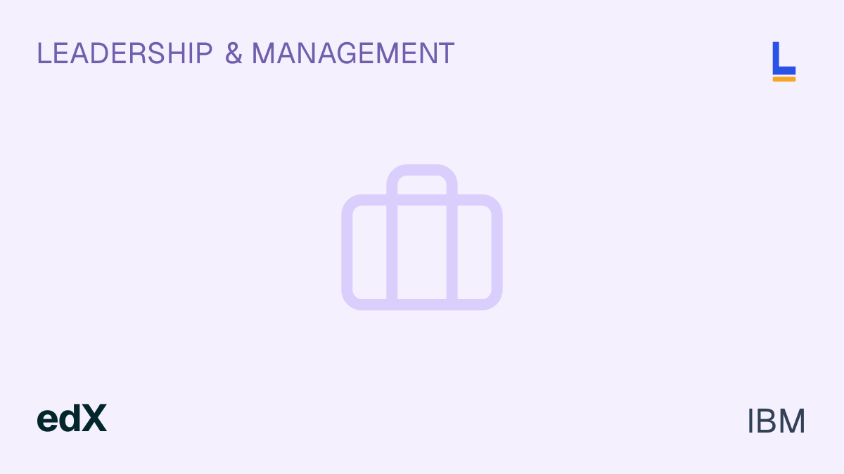 IBM: Project Management Basics — edX online course thumbnail