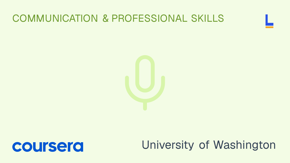 Introduction to Public Speaking — Coursera online course by University of Washington thumbnail