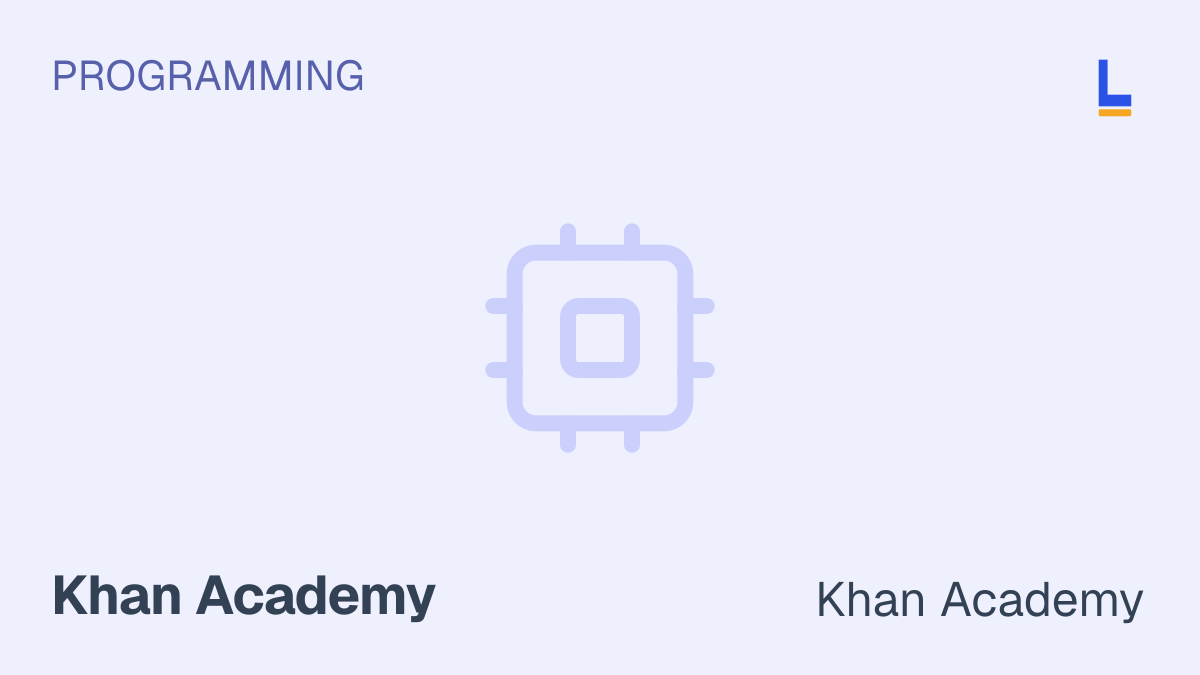 Intro to Computer Programming — Khan Academy online course thumbnail