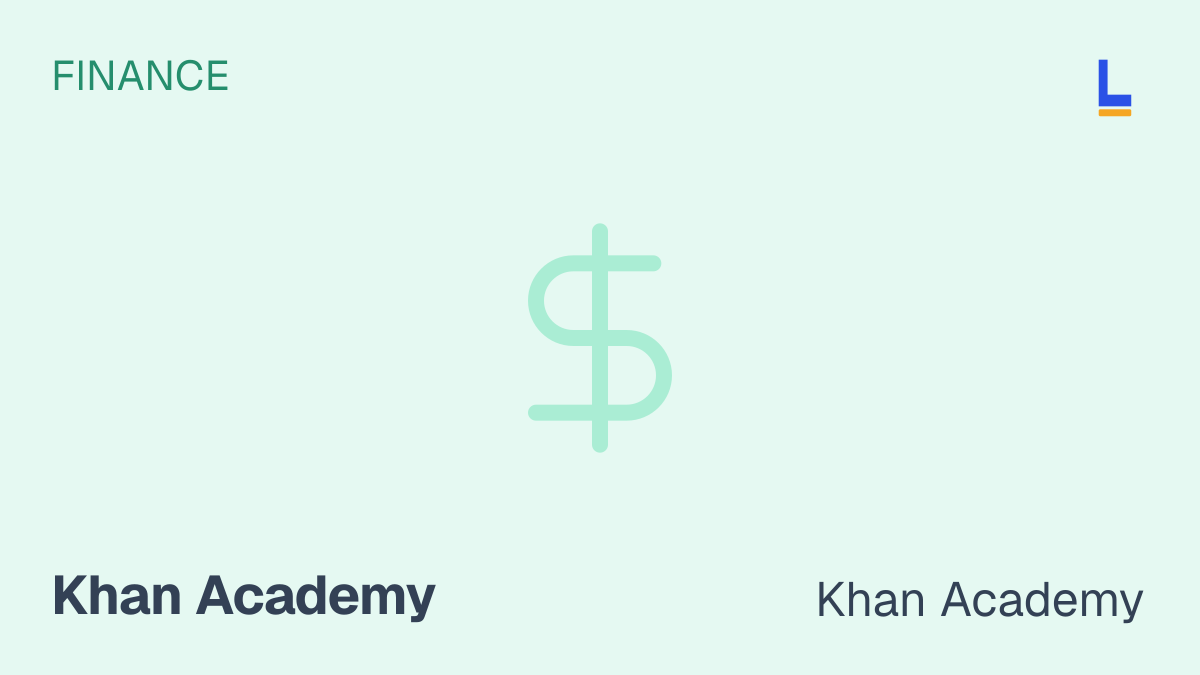 Personal Finance — Khan Academy online course thumbnail