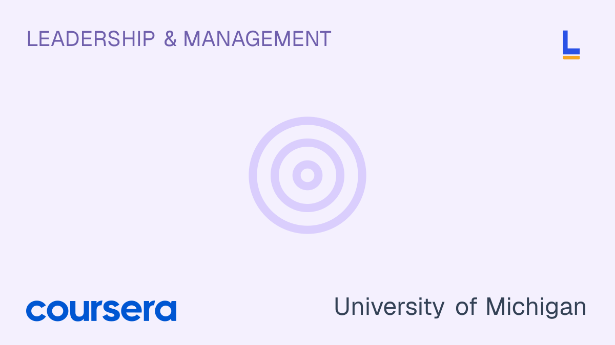 Managing Talent — Coursera online course thumbnail