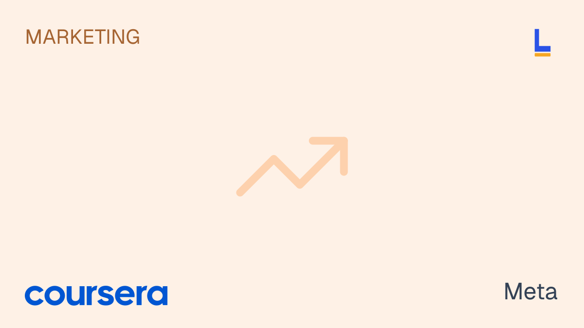 Meta Marketing Analytics Professional Certificate — Coursera online course thumbnail