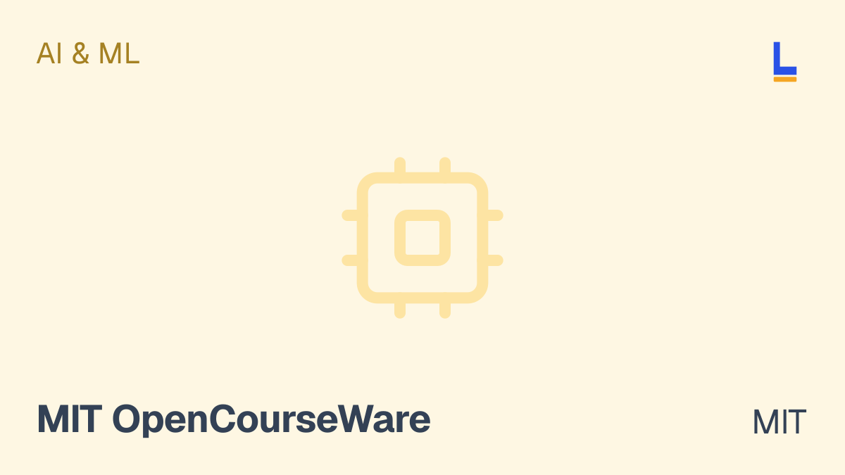 Artificial Intelligence (6.034) — Online online course by MIT thumbnail