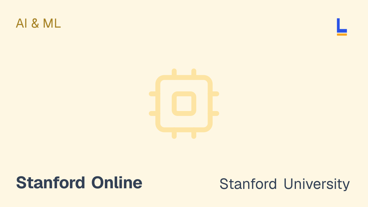 CS229: Machine Learning — Online online course by Stanford University thumbnail