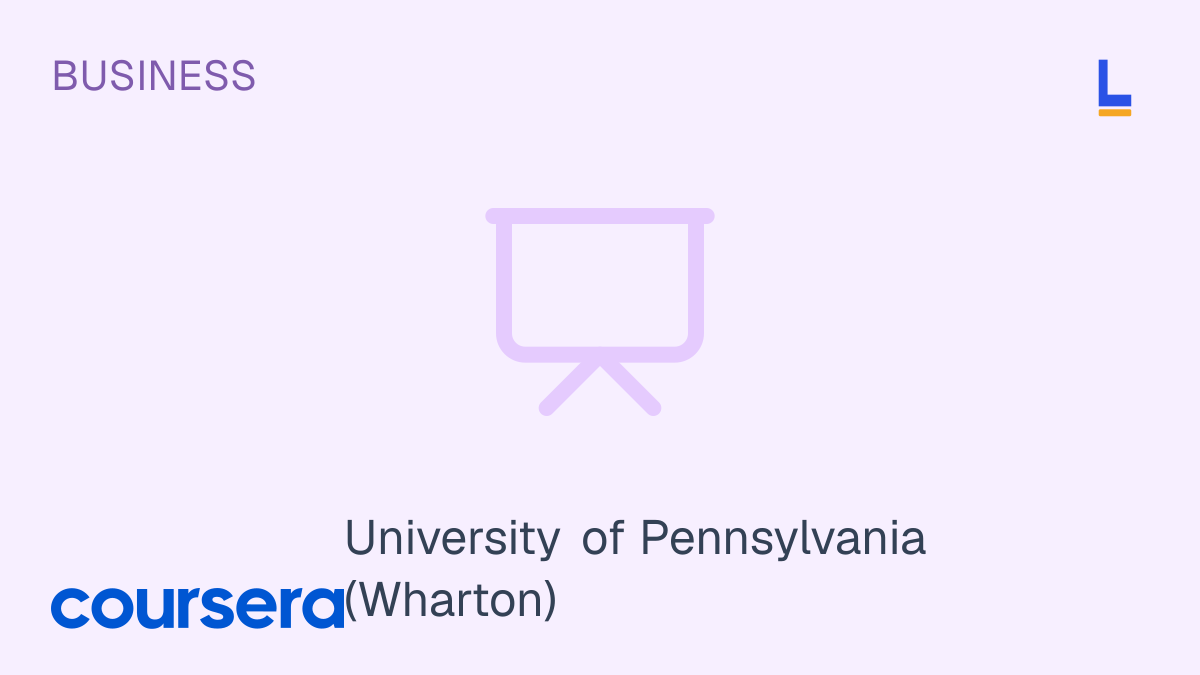 Entrepreneurship 1: Developing the Opportunity — Coursera online course thumbnail